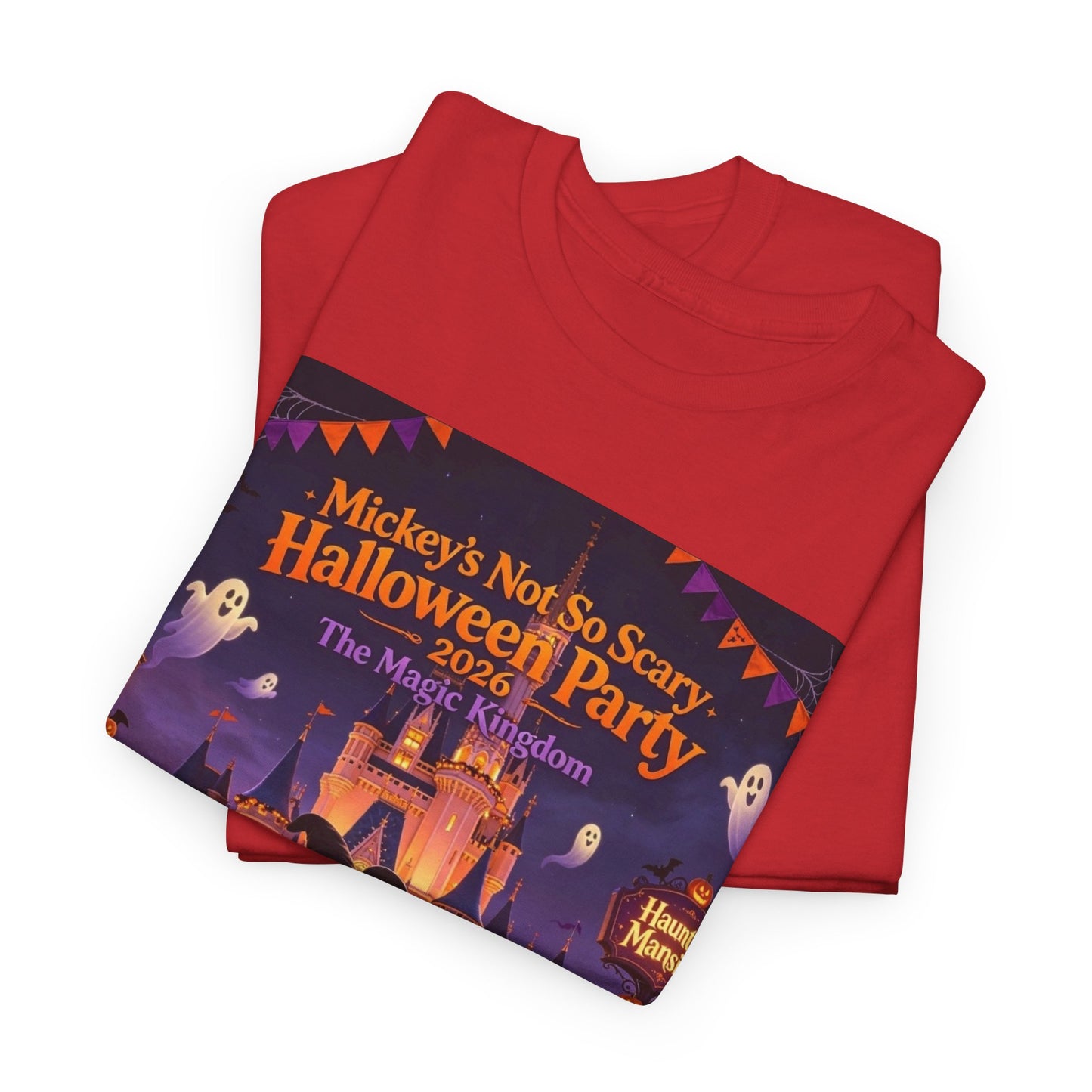 Halloween Mickey T-Shirt — "Not So Scary Halloween Party" Castle Graphic Tee