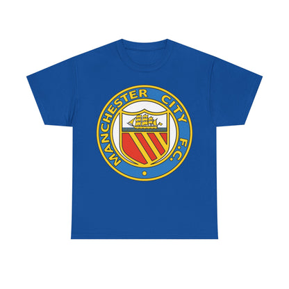 Manchester City Football Club Retro Crest T-Shirt - Retro Soccer Fan Tee