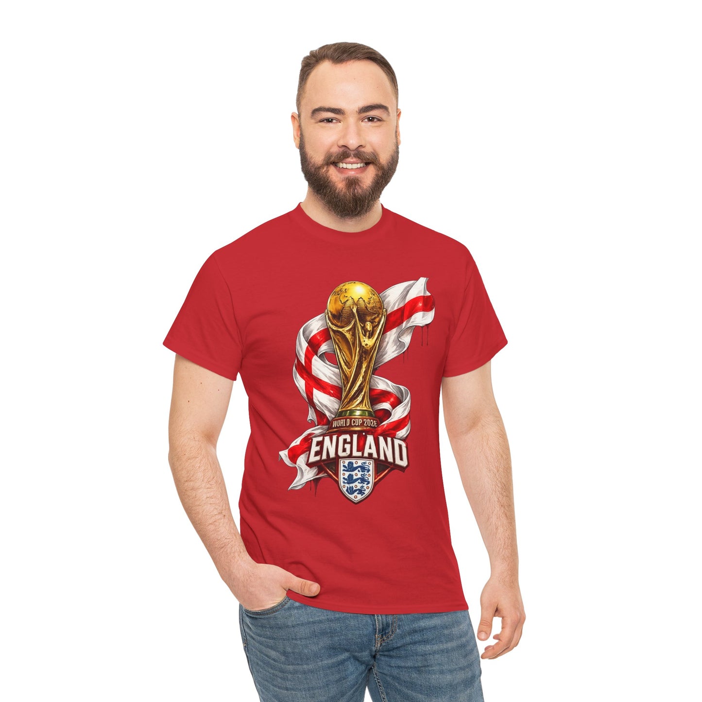 England World Cup Trophy T‑Shirt — St George's Cross Football Fan Tee