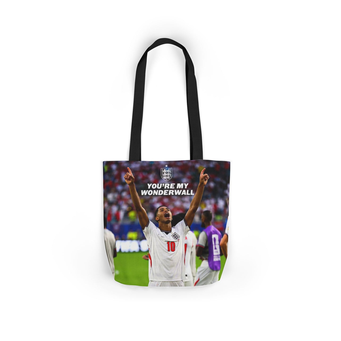 Jude Bellingham England Celebration Tote Bag – "You’re My Wonderwall" England Fan Canvas Tote
