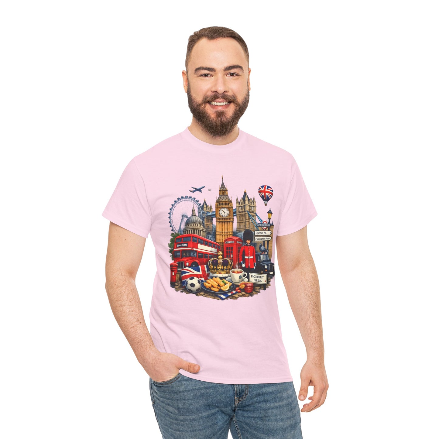 London Landmarks T‑Shirt — British Icons Collage Tee