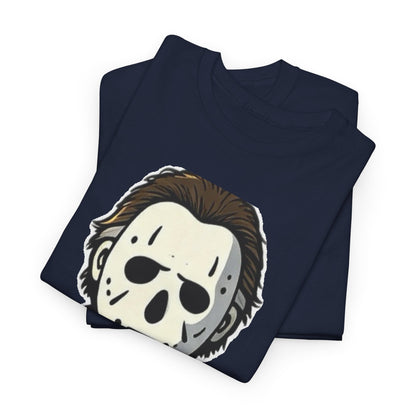 Horror Mask Tee — Jason-Inspired Halloween T-Shirt
