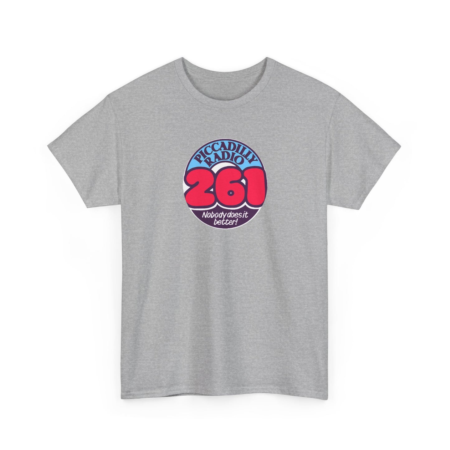 Piccadilly Radio '261' Logo T‑Shirt — Vintage Unofficial Radio Station Graphic Tee