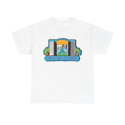 Orlando Florida Retro Skyline T-Shirt