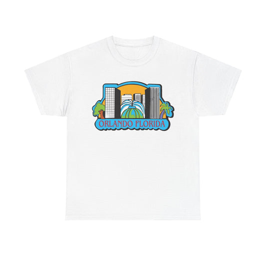 Orlando Florida Retro Skyline T-Shirt