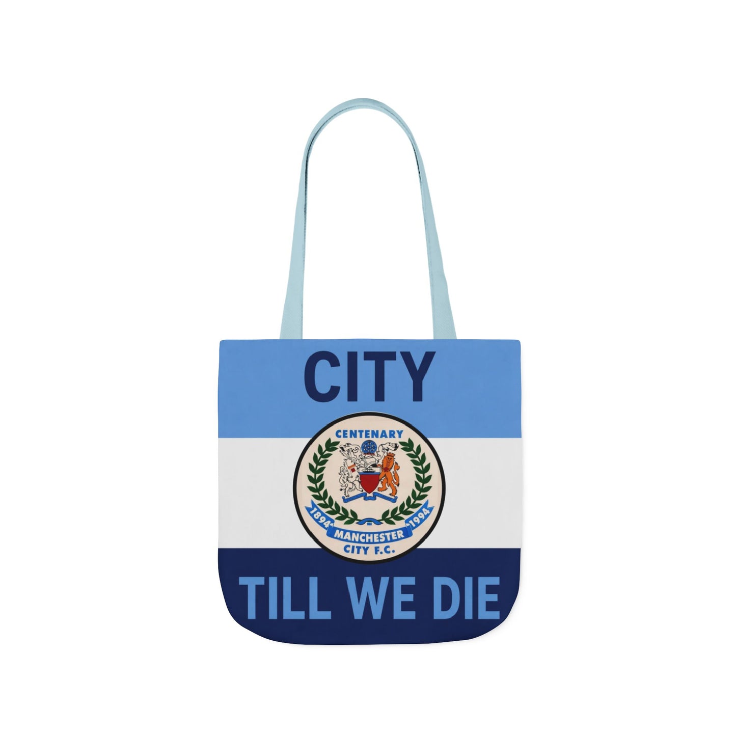 City Till We Die Canvas Tote Bag — Football Fan Flag Tote