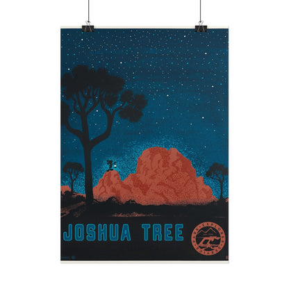 Joshua Tree Night Sky Poster - Rolled Art Print