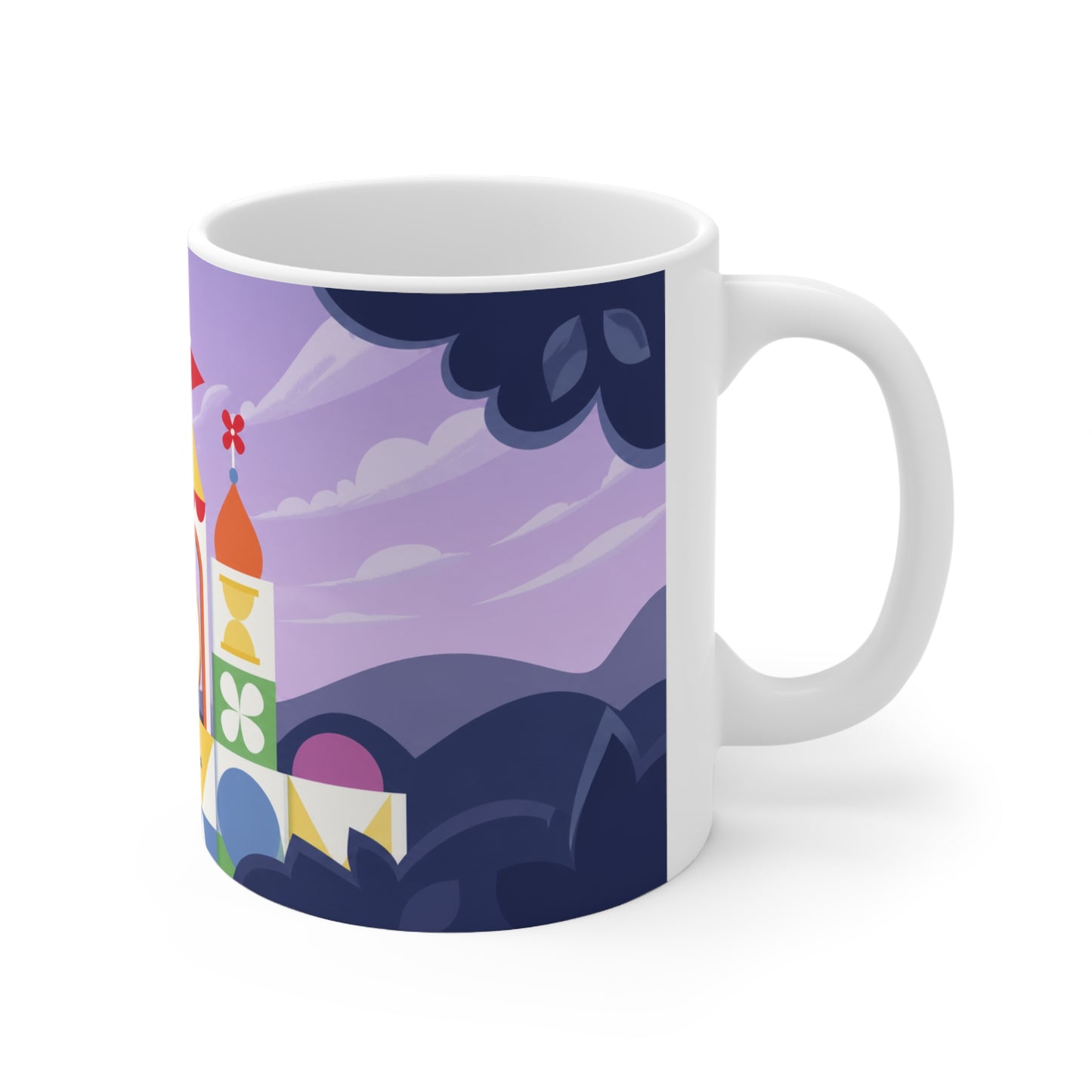 It's a small world Mug — Colorful Fantasy Castle Ceramic Coffee Cup (11oz & 15oz)