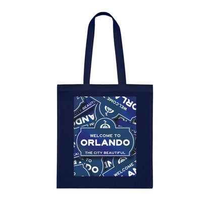 Orlando Souvenir Tote Bag – "Welcome to Orlando" City Beautiful Cotton Shopper