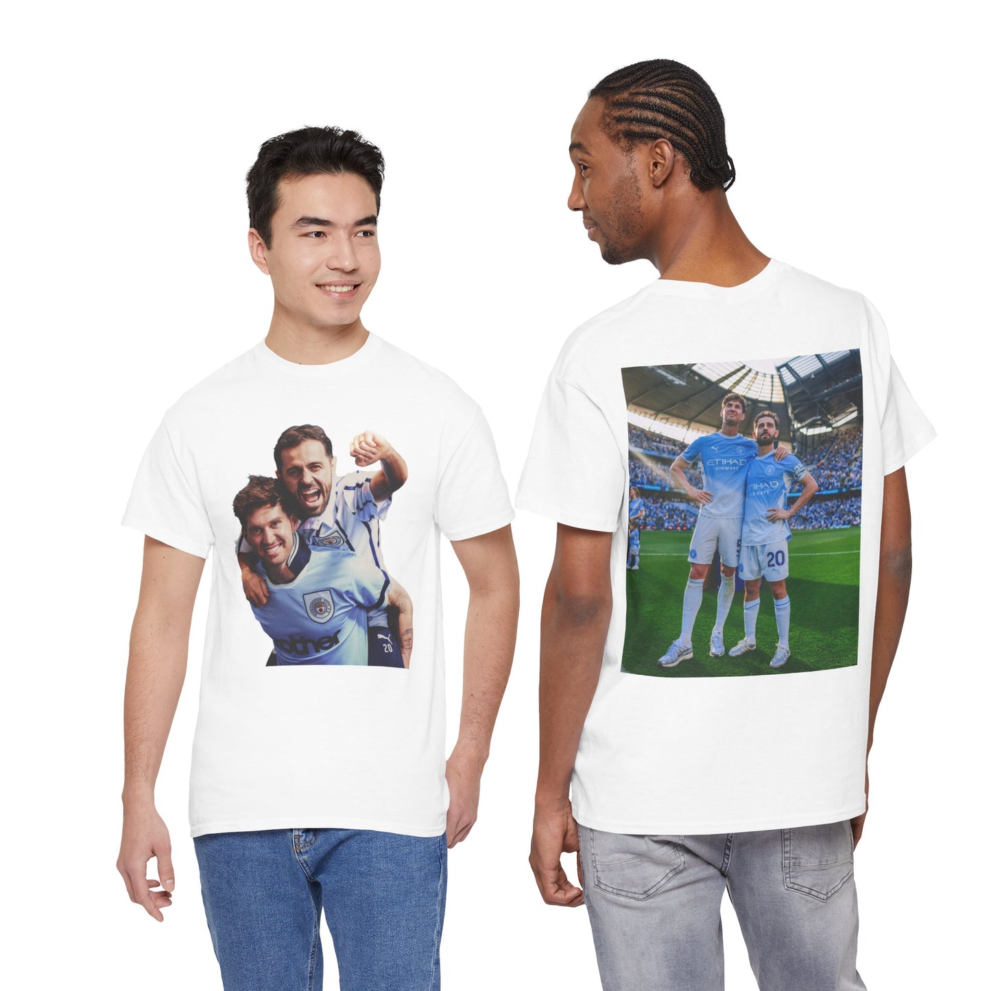 Bernardo Silva & John Stones Manchester City Legends T-Shirt