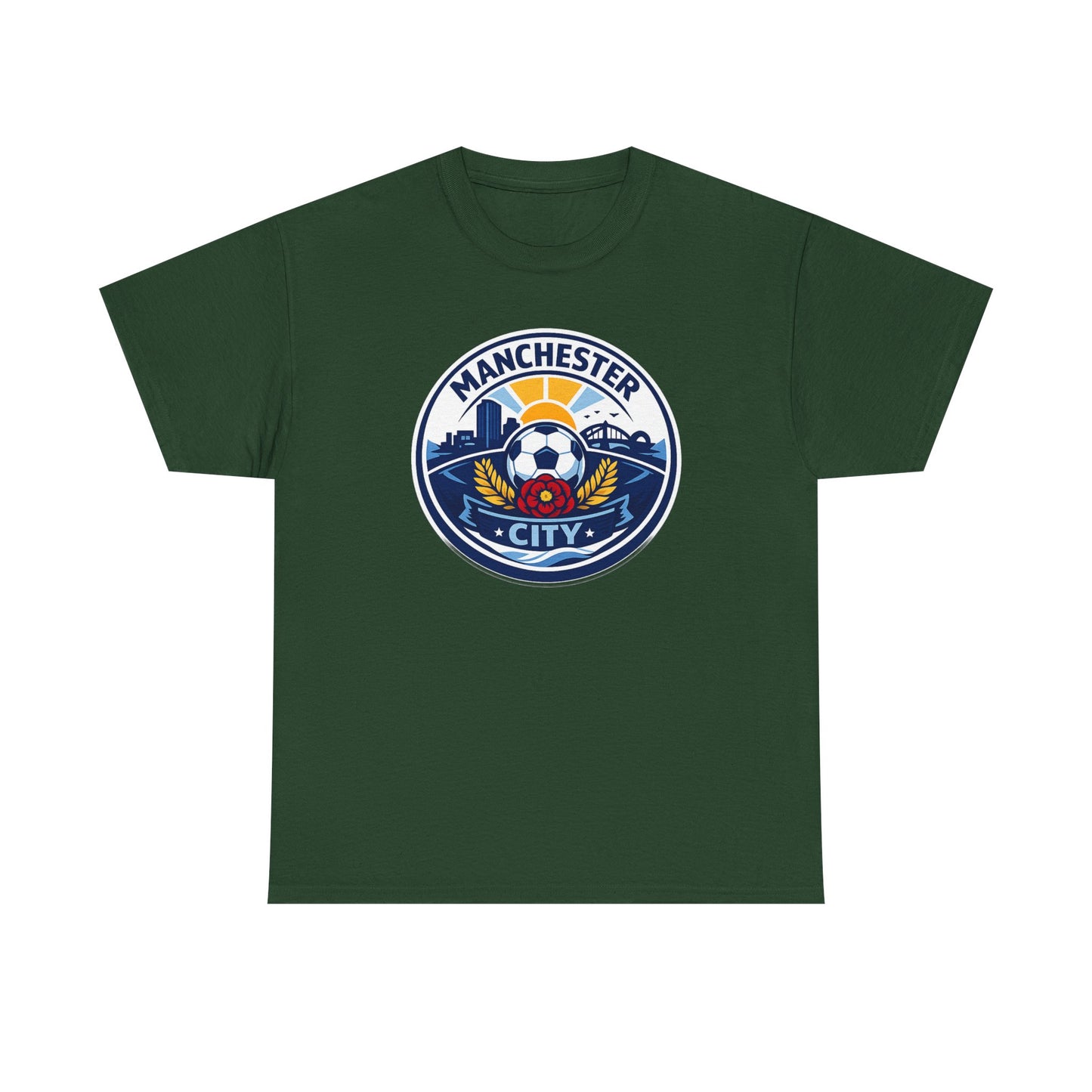 Manchester City Unofficial Soccer Logo T-Shirt — Football Fan Tee