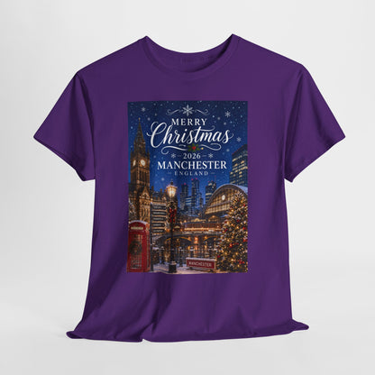 Manchester Christmas Tee — Merry Christmas 2026 Holiday T‑Shirt