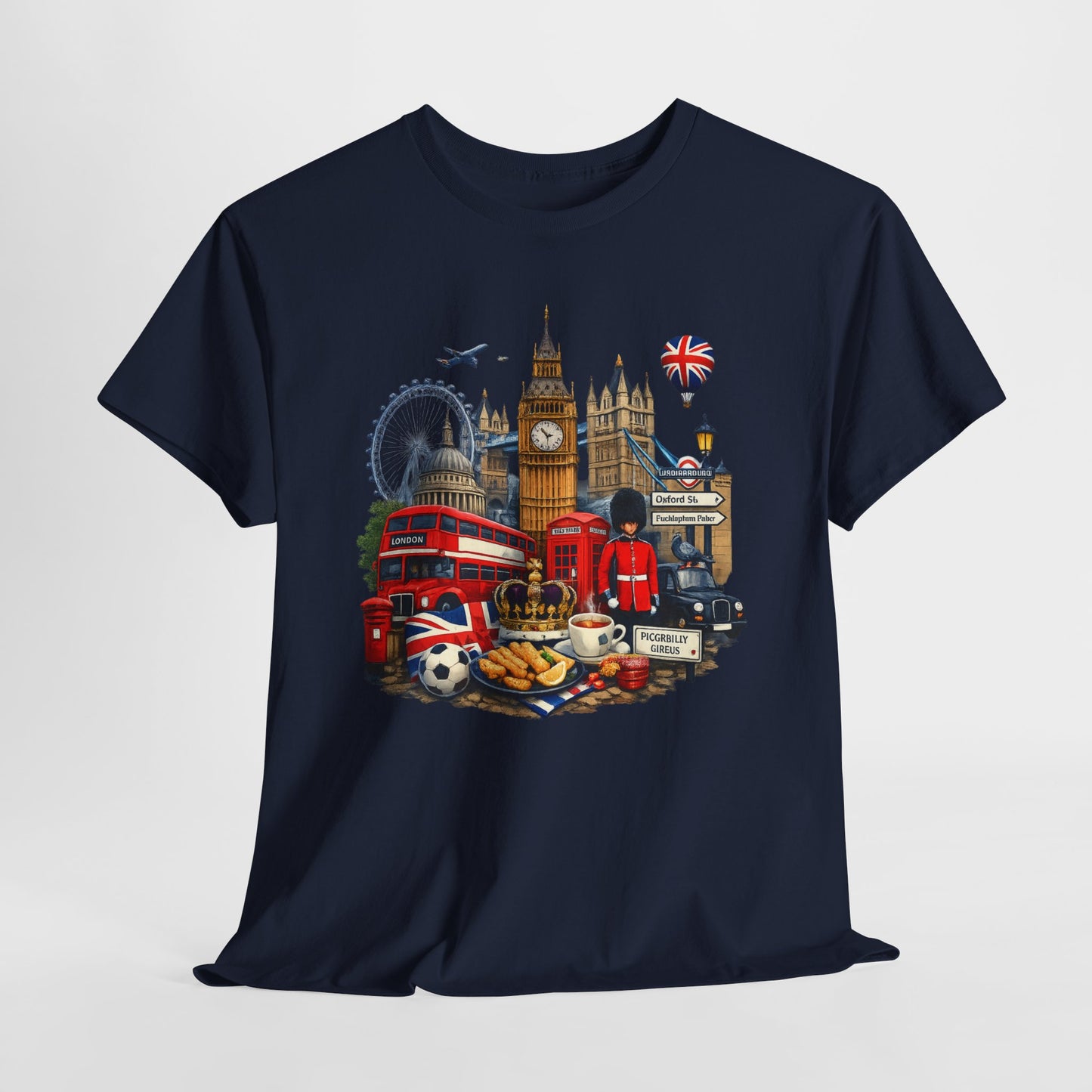 London Landmarks T‑Shirt — British Icons Collage Tee