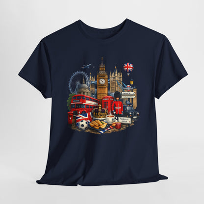London Landmarks T‑Shirt — British Icons Collage Tee