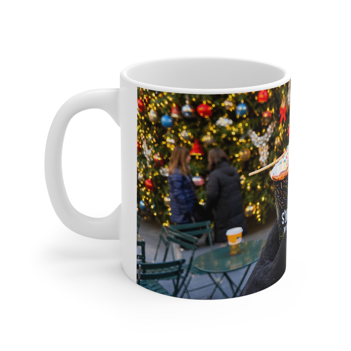 S'mores Hot Cocoa Mug — Holiday Christmas Market Ceramic Coffee Cup (11oz & 15oz)