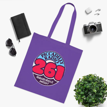 Piccadilly Radio 261 Retro Logo Tote Bag – 'Nobody Does It Better' Cotton Shopper