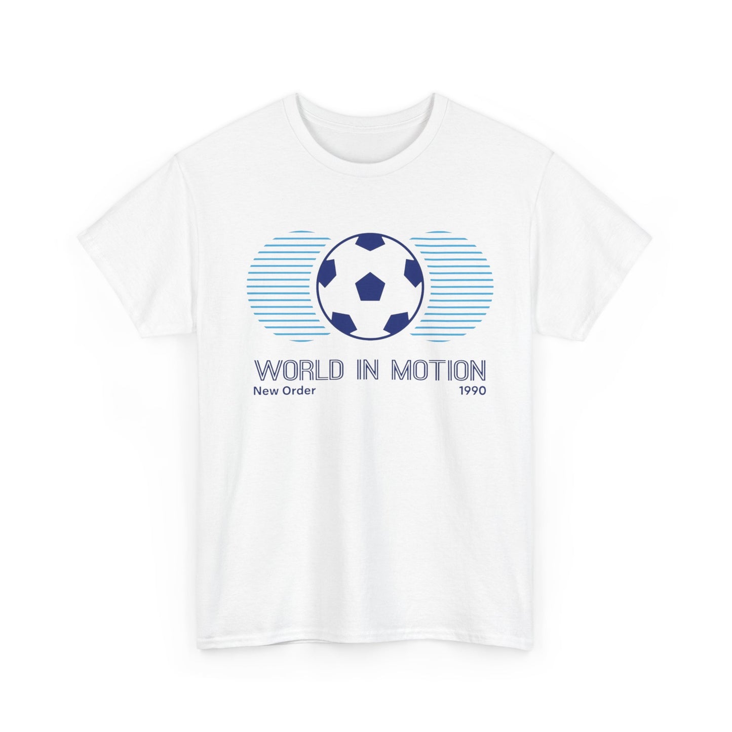 Soccer 'World in Motion' T‑Shirt — Retro Football Graphic Tee