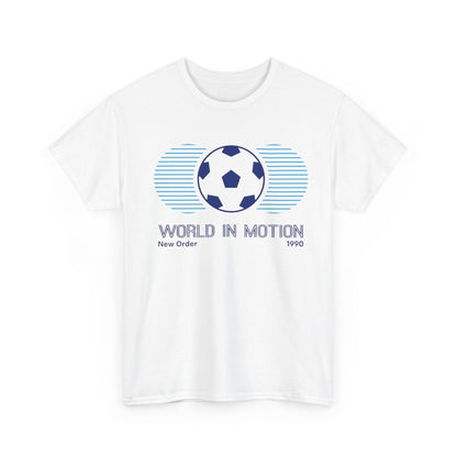 Soccer 'World in Motion' T‑Shirt — Retro Football Graphic Tee