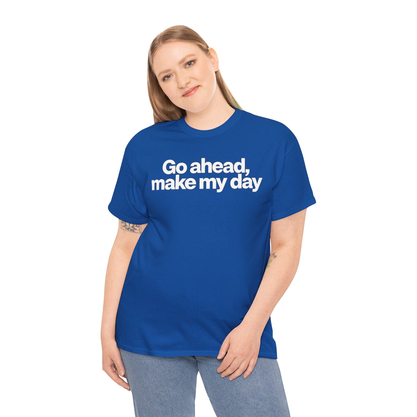 Go Ahead, Make My Day Tee - Bold Statement Graphic T-Shirt