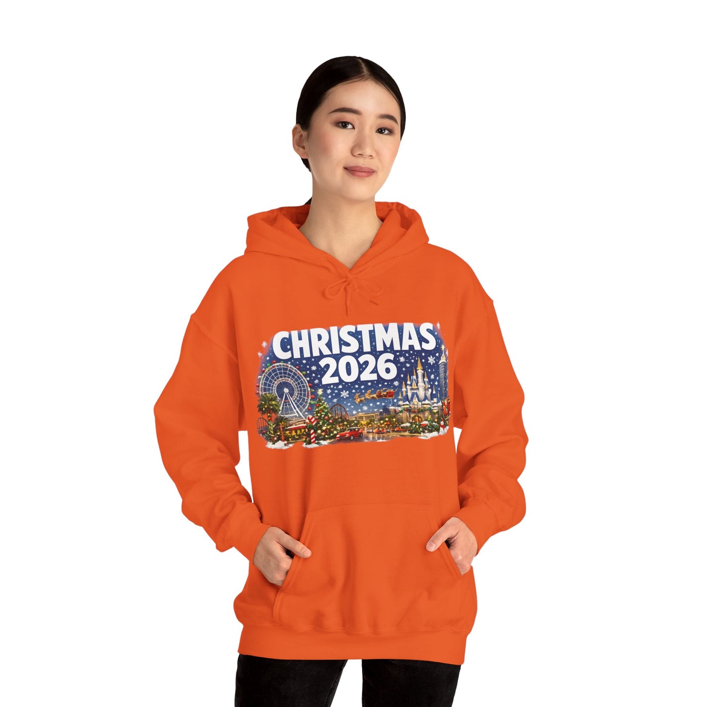 Christmas 2026 Holiday Hoodie — Festive Winter Village Sweatshirt