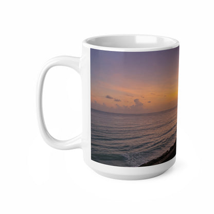 Barbados Sunset Seascape Ceramic Coffee Mug — 11oz & 15oz
