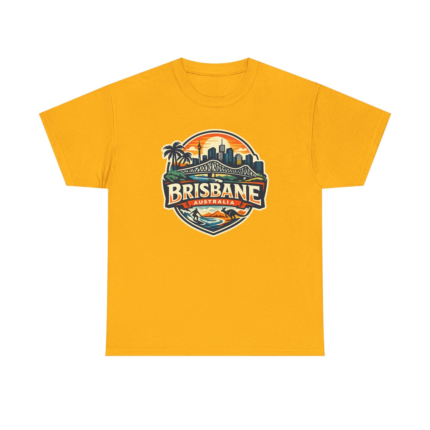 Brisbane Australia Vintage Sunset T-Shirt