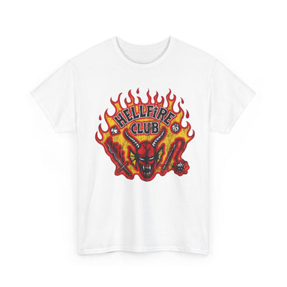 T-Shirt — "Hellfire Club" Fiery Devil Graphic Tee