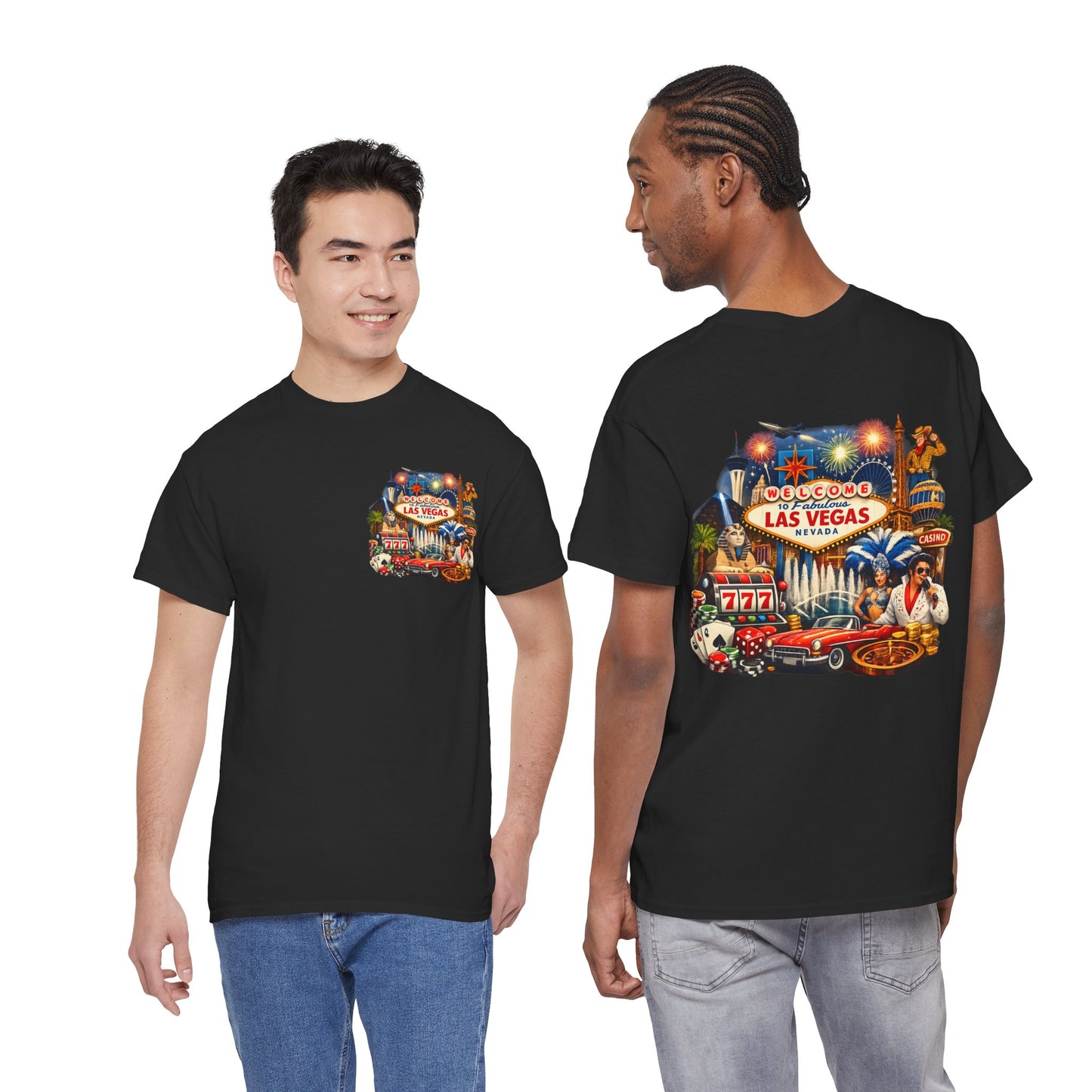Las Vegas Vintage Collage T‑Shirt