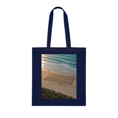 Florida Beach 100% Cotton Tote Bag
