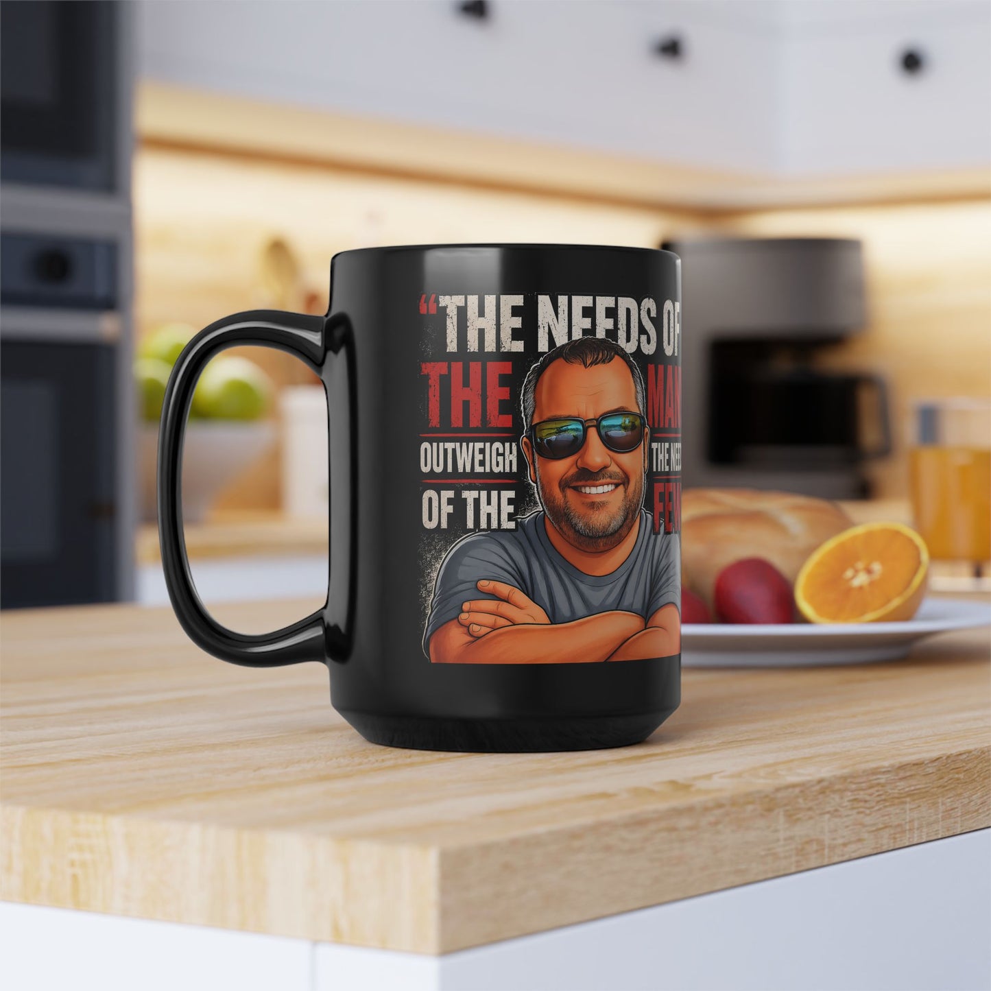 Mug - "The Needs of the Many Outweigh the Needs of the Few" Graphic Black Coffee Mug