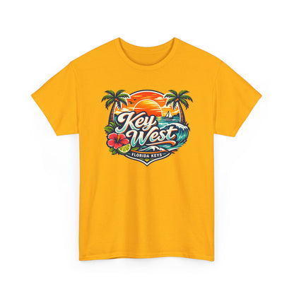 Key West Florida Keys T‑Shirt — Tropical Sunset Palm Beach Souvenir Tee