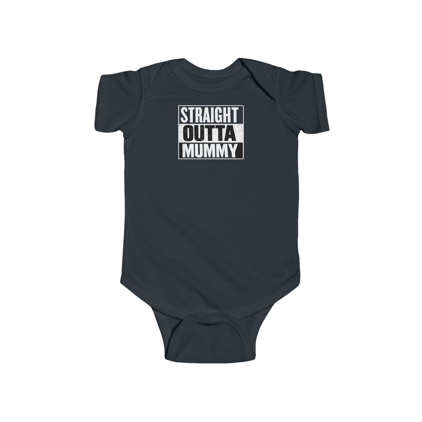 Infant Bodysuit "Straight Outta Mummy" – Newborn Baby Gift Onesie