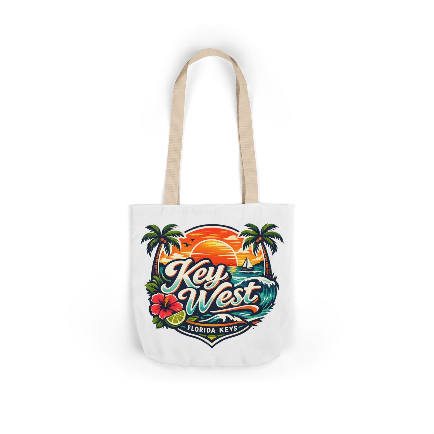 Key West Sunset Canvas Tote