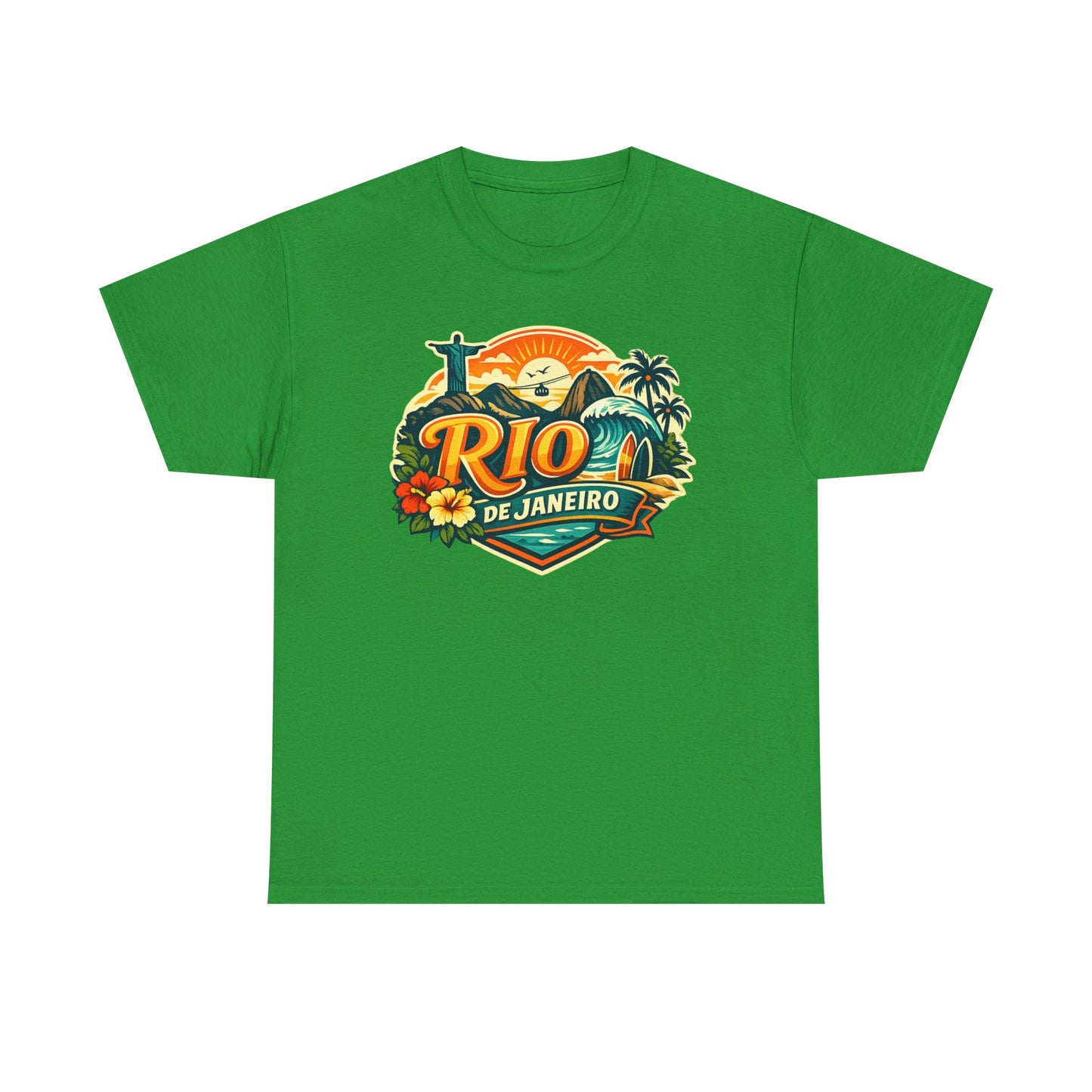 Rio de Janeiro Vintage Travel Tee – Tropical Sunset Beach T‑Shirt