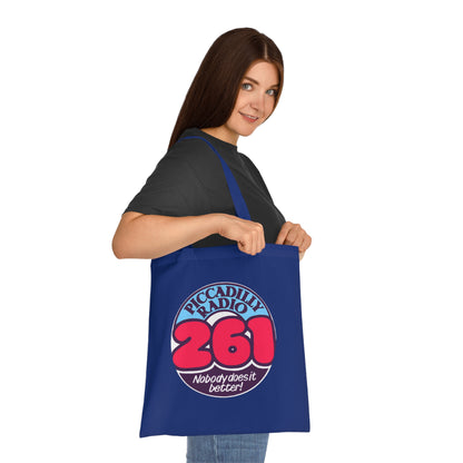 Piccadilly Radio 261 Retro Logo Tote Bag – 'Nobody Does It Better' Cotton Shopper