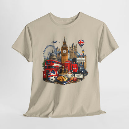 London Landmarks T‑Shirt — British Icons Collage Tee