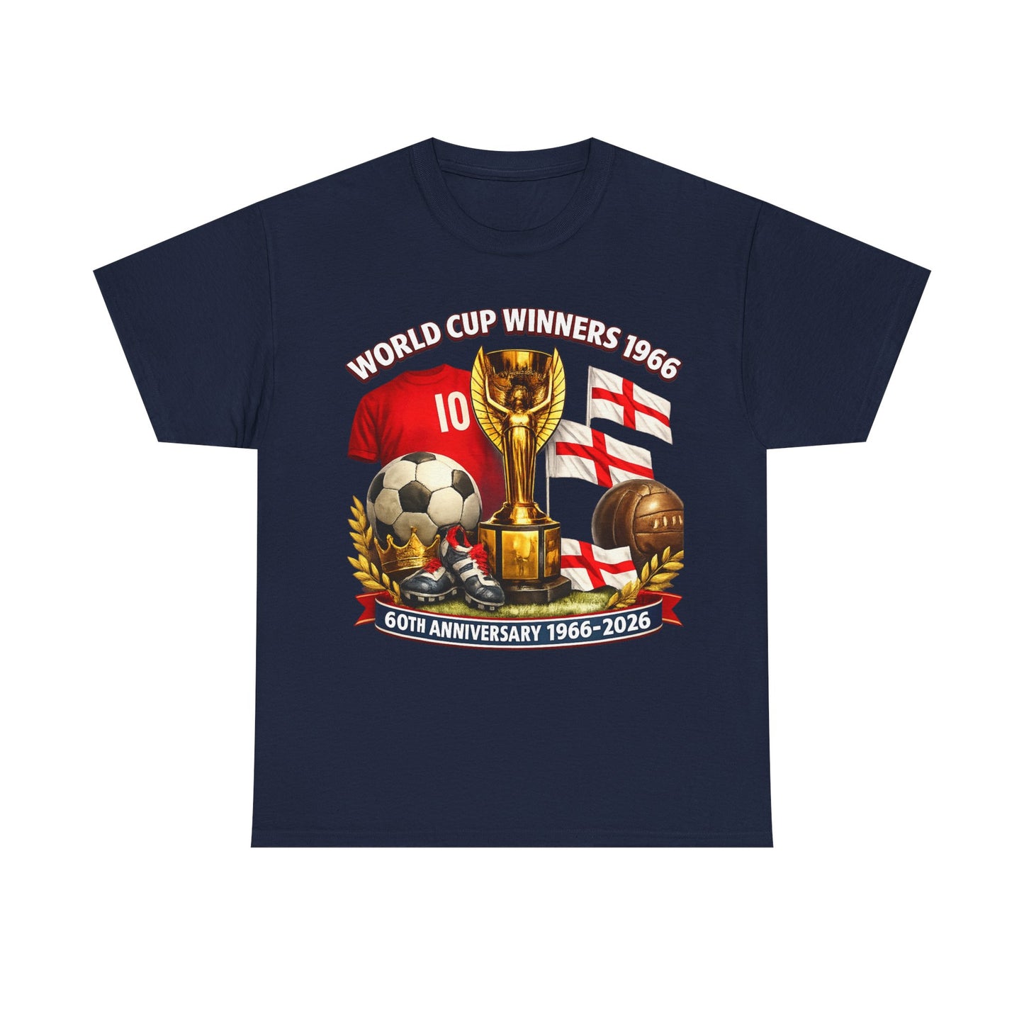 1966 World Cup Winners T‑Shirt — 60th Anniversary England Football Tribute