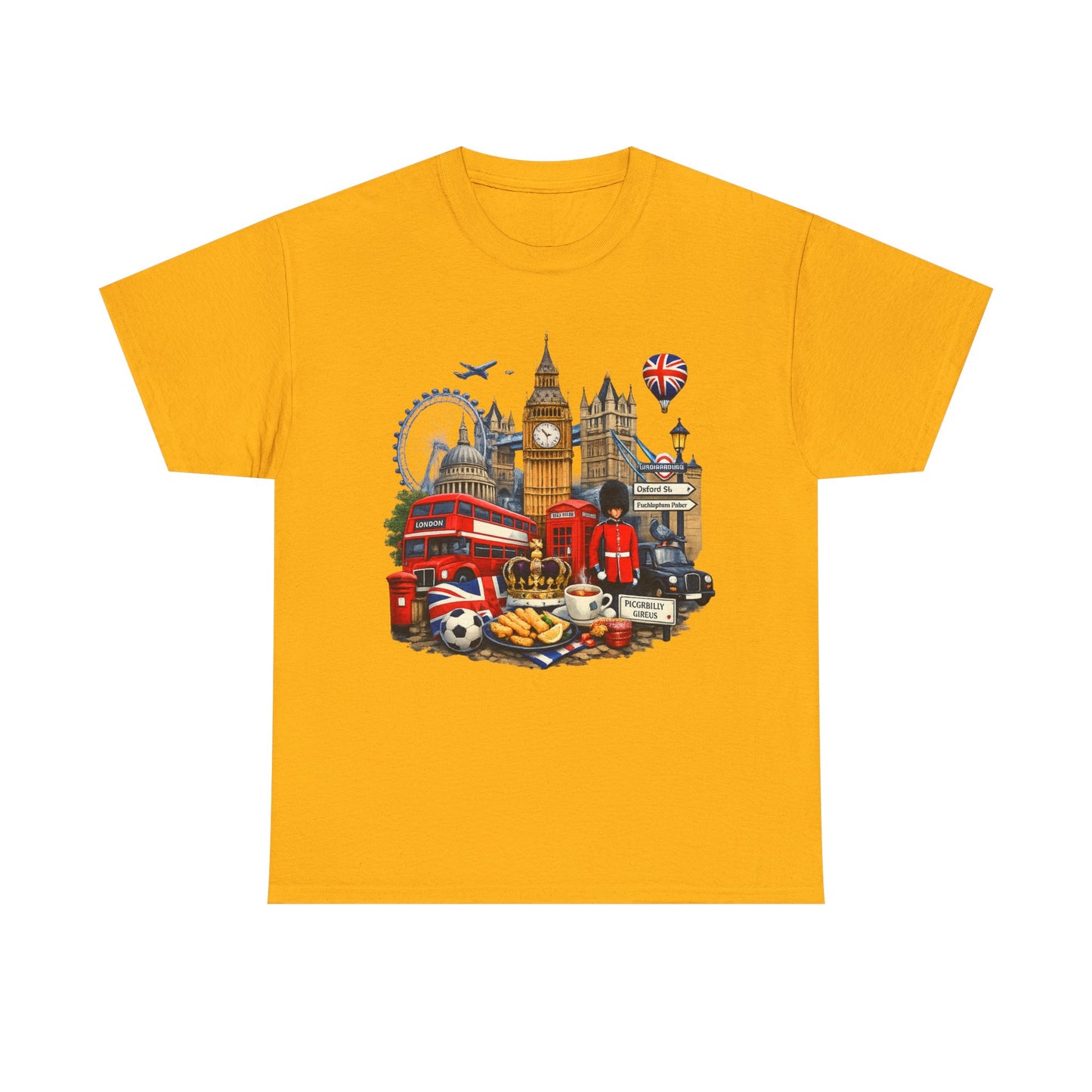 London Landmarks T‑Shirt — British Icons Collage Tee