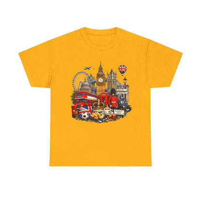 London Landmarks T‑Shirt — British Icons Collage Tee