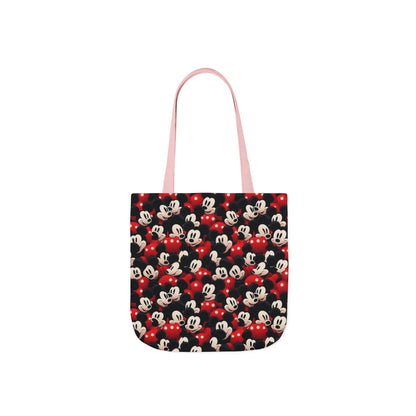 Mickey Mouse Canvas Tote — Retro Cartoon Character Allover Print