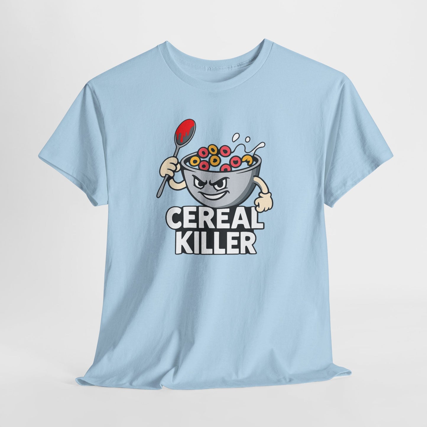 Cereal Killer Graphic Tee — Funny Breakfast Cartoon T‑Shirt