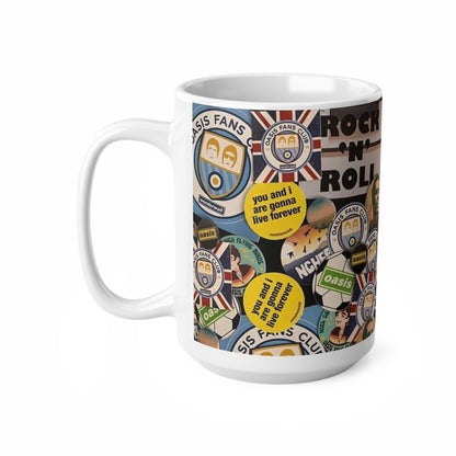 Oasis Fans Rock 'N' Roll Ceramic Coffee Mug — 11oz & 15oz