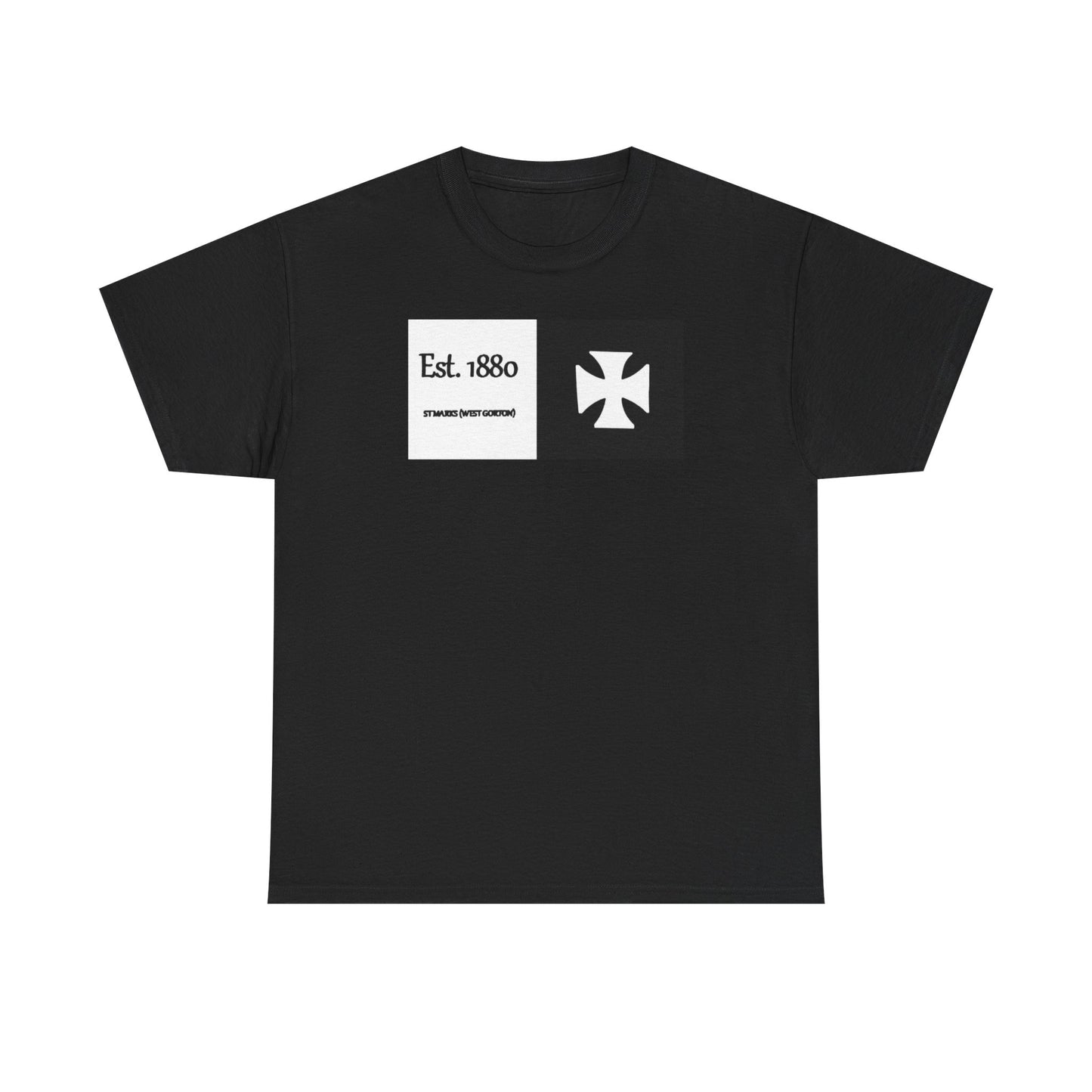 ST Mark's West Gorton (Manchester City) Est. 1880 Cross Logo T-Shirt