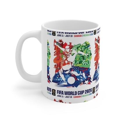 FIFA World Cup 2026 Poster Ceramic Coffee Mug — 11oz/15oz