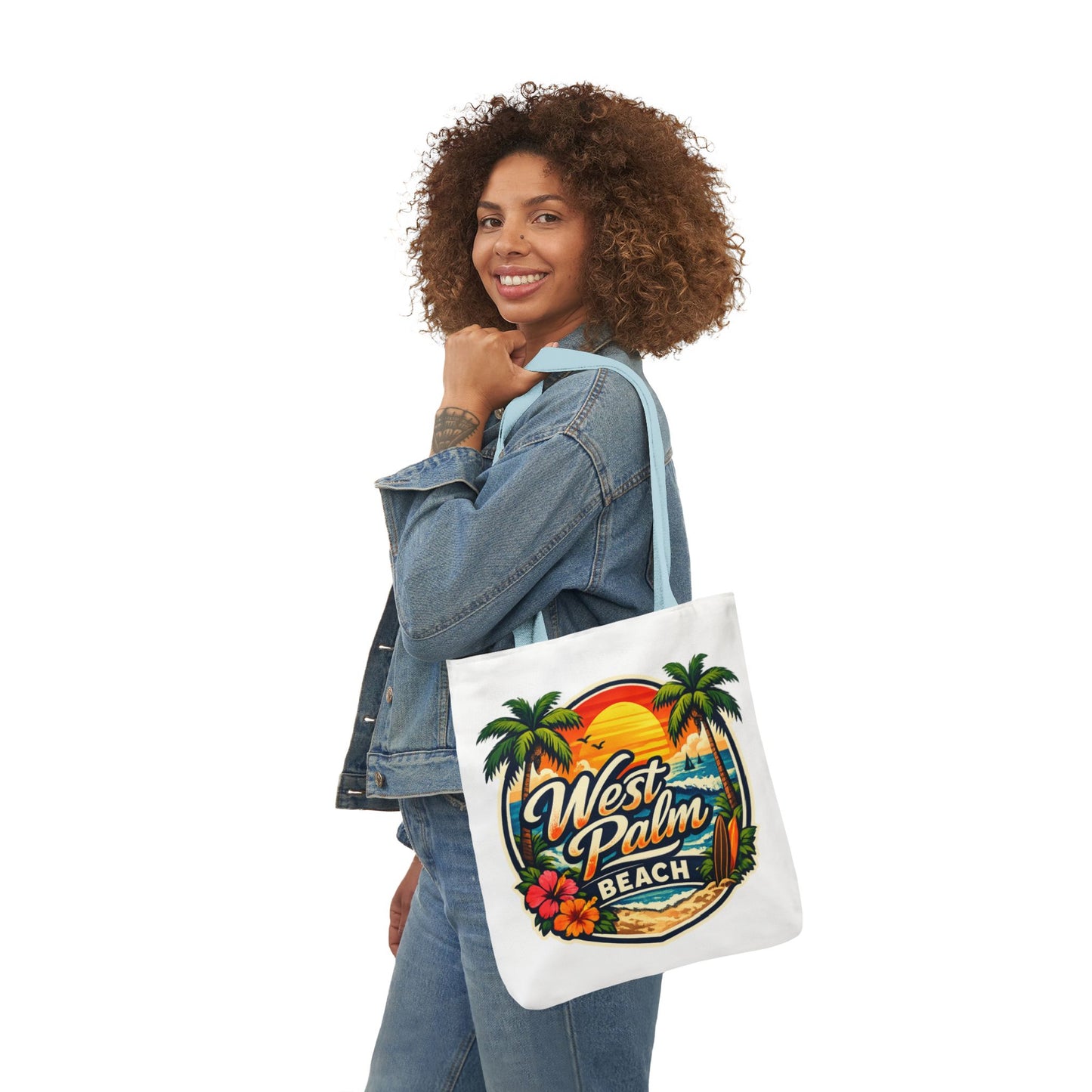 West Palm Beach Vintage Sunset Tote