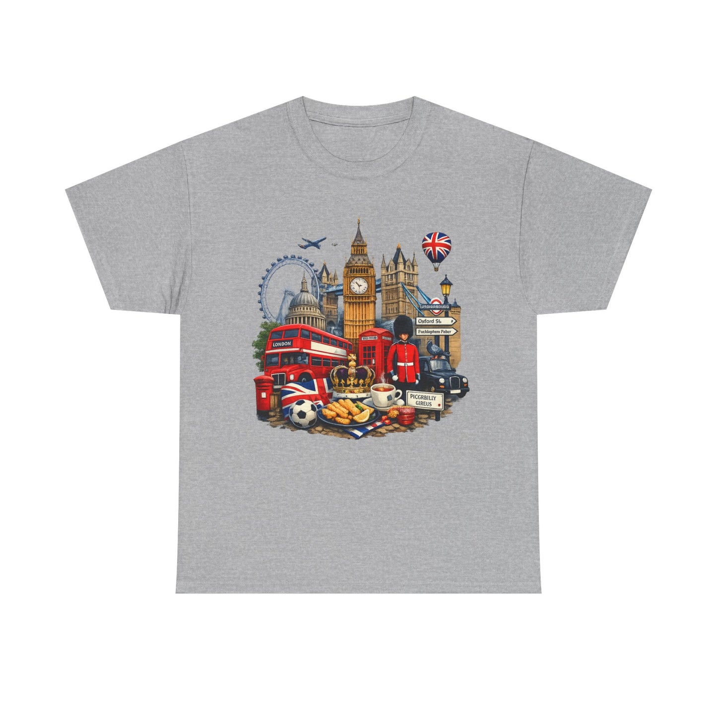 London Landmarks T‑Shirt — British Icons Collage Tee