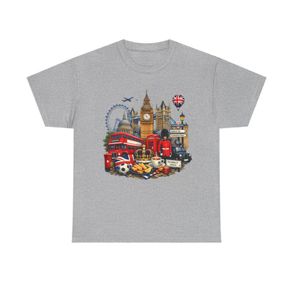 London Landmarks T‑Shirt — British Icons Collage Tee