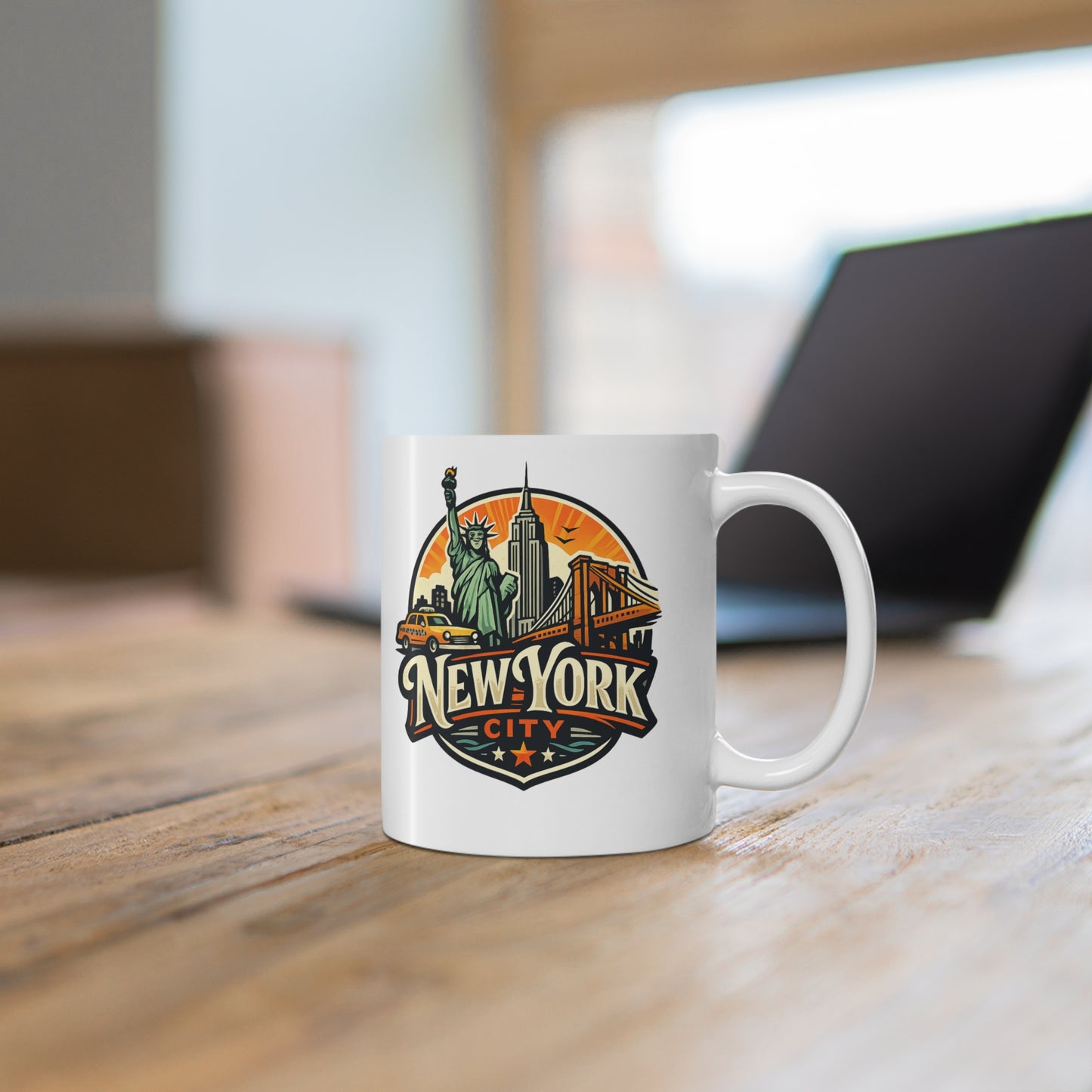 New York City Ceramic Coffee Cups, 11oz, 15oz