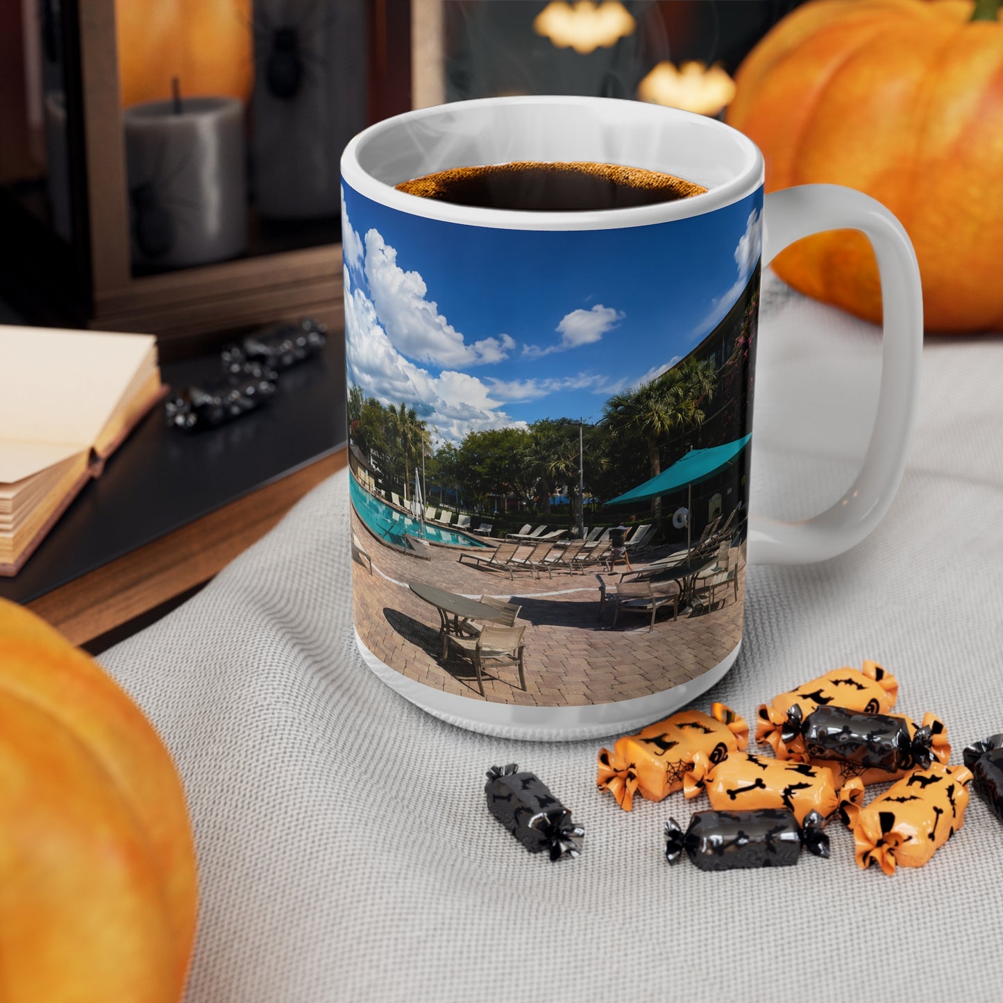 Rosen Inn Closest to Universal Poolside Photo Mug – Tropical Vacation Coffee Cup (11oz & 15oz)
