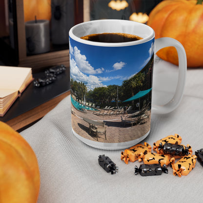 Rosen Inn Closest to Universal Poolside Photo Mug – Tropical Vacation Coffee Cup (11oz & 15oz)